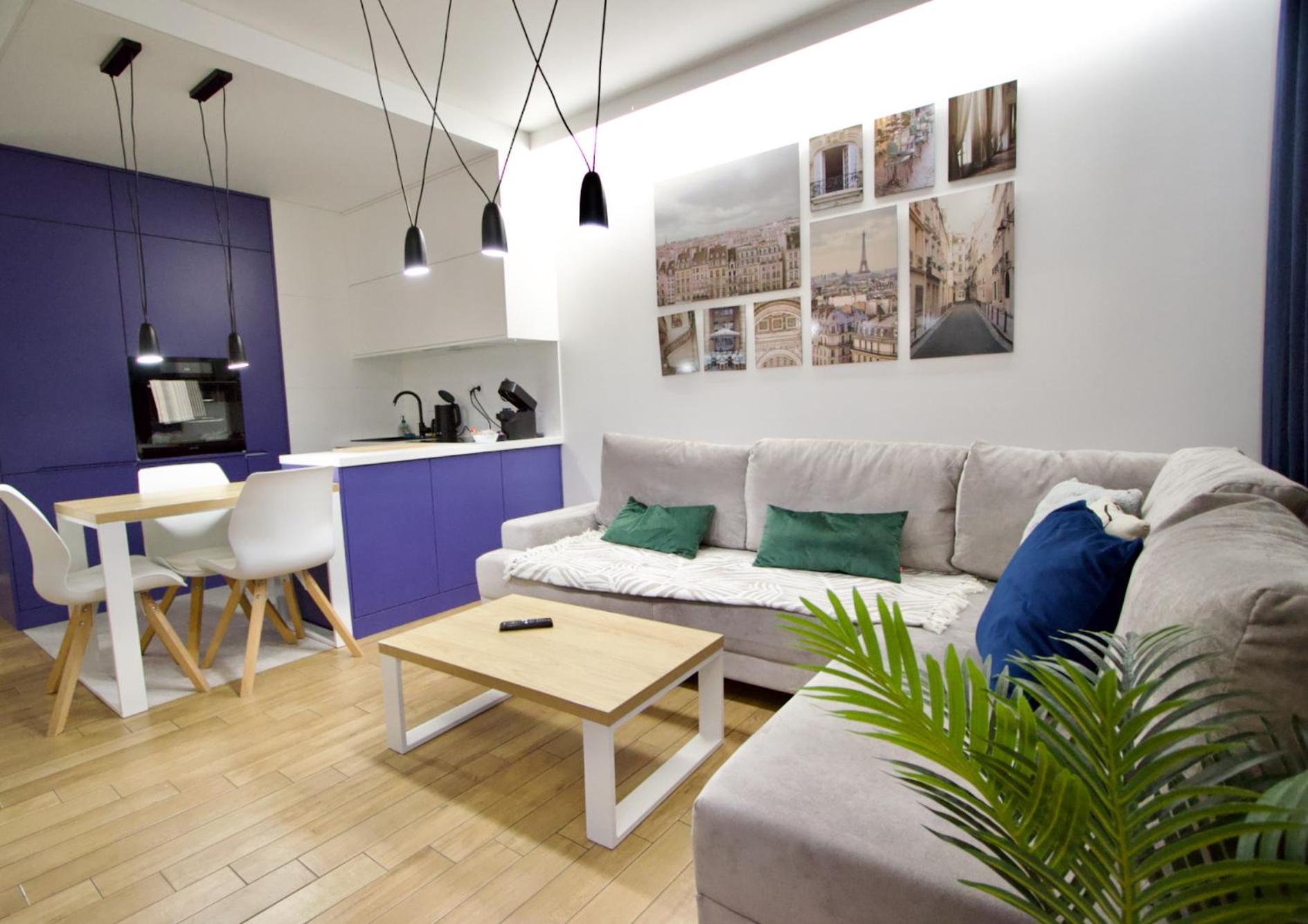 Wola Blue Modern Apartment Varšava Exteriér fotografie